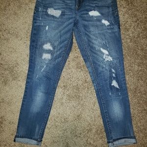Express distressed jeans.